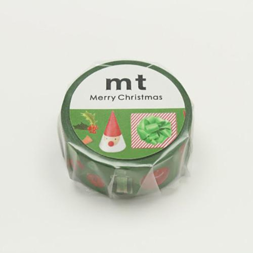 KAMOI mt 限定和紙膠帶: mt Xmas 2016 Red & Green (MTCMAS71)