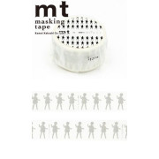 KAMOI mt 和紙膠帶: mt mint designs Doll Silver (MTMINT02)