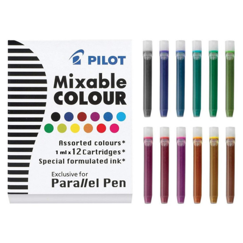 PILOT Ink Cartridge 墨膽 12色盒裝