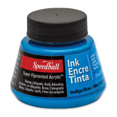 SPEEDBALL Super Pigmented Acrylic Ink 書法墨水 2oz (Indigo Blue)