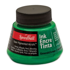 SPEEDBALL Super Pigmented Acrylic Ink 書法墨水 2oz (Emerald Green)