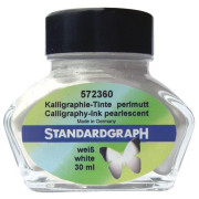 STANDARDGRAPH 金屬色墨水 30ml: Pearlescent White