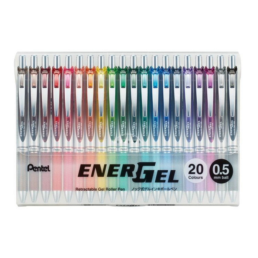 PENTEL Energel Gel Pen 啫喱筆 0.5mm 20週年限定版: 20色套裝