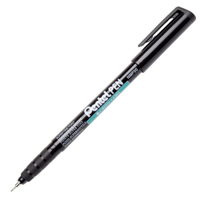 PENTEL 環保系列 油性筆 (極幼字) 0.6mm: 黑色 (NMF50-A)