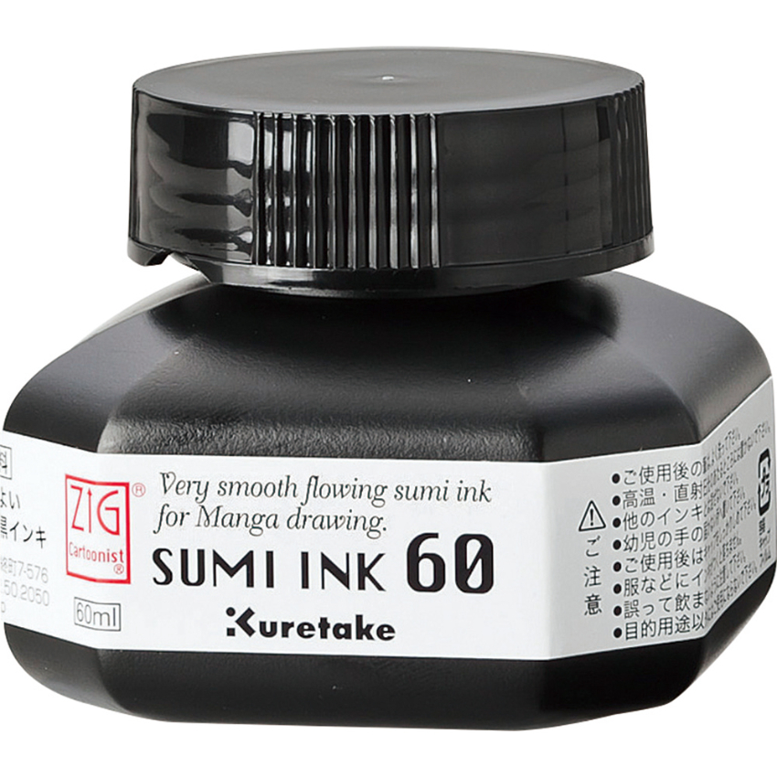 吳竹 ZIG Sumi Ink for Manga 60 書法/漫畫用黑色快乾黑水 60ml