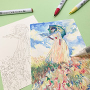 吳竹 ZIG 名畫系列 Historic Art - Watercolor with Claude Monet 彩繪毛筆套裝