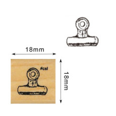 KODOMO NO KAO I Love Stamp系列 木柄橡皮印章: 1530-010 夾子