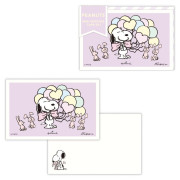 HALLMARK 日版 SNOOPY Be youself系列 心意卡連信封/紫色 (812119) (4套入)