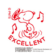 日本SNOOPY 浸透印: Excellent (紅墨) (2208-200)