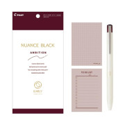 日本限定 PILOT ILMILY Nuance Black 啫喱筆連便條本套裝