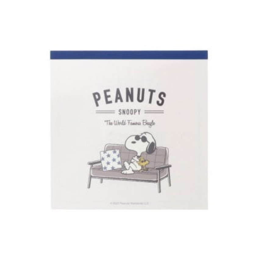 日本SNOOPY 便條本: PEANUTS AMERICAN TASTE 9 系列/Ivory款 (4款共100張入)