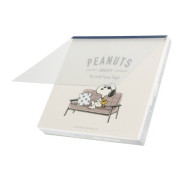 日本SNOOPY 便條本: PEANUTS AMERICAN TASTE 9 系列/Ivory款 (4款共100張入)