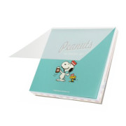 日本SNOOPY 便條本: PEANUTS AMERICAN TASTE 9 系列/Blue款 (4款共100張入)