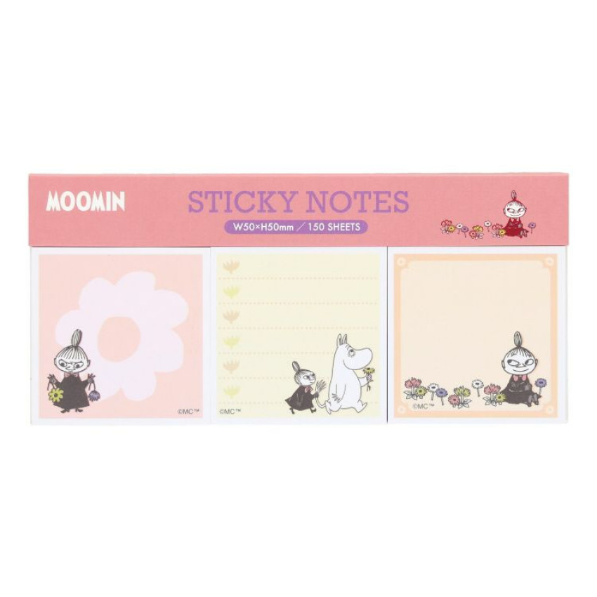 日本MOOMIN 便利貼組合: 23AW/Pink (3款共150張入)