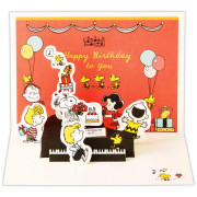 HALLMARK 日版 立體生日卡: SNOOPY Birthday Grand Piano