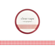 MIND WAVE 7mm 圖案透明膠帶: Red Gingham (95286)