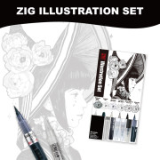 吳竹 ZIG Illustration Set 繪畫6款筆盒裝 (IKTB-23/6V)