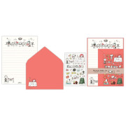 HALLMARK 日版 SNOOPY Stay Positive系列 信紙連信封套裝/紅色 (825751)