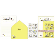 HALLMARK 日版 SNOOPY Stay Positive系列 信紙連信封套裝/黃色 (825768)