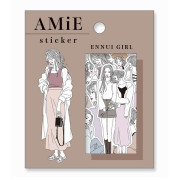 MIND WAVE 片裝貼紙包: amie 女孩系列/ ennui girl (81136)