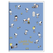 日本製 2024 A6 月間手帳: SNOOPY/藍色款