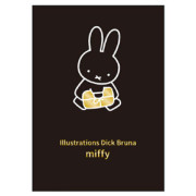 日本明信片: miffy/ Black