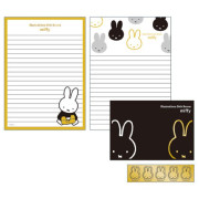 日本Miffy 信紙連信封套裝/ Black