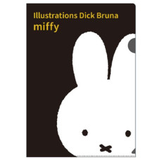 日本Miffy A4透明文件夾/ Black