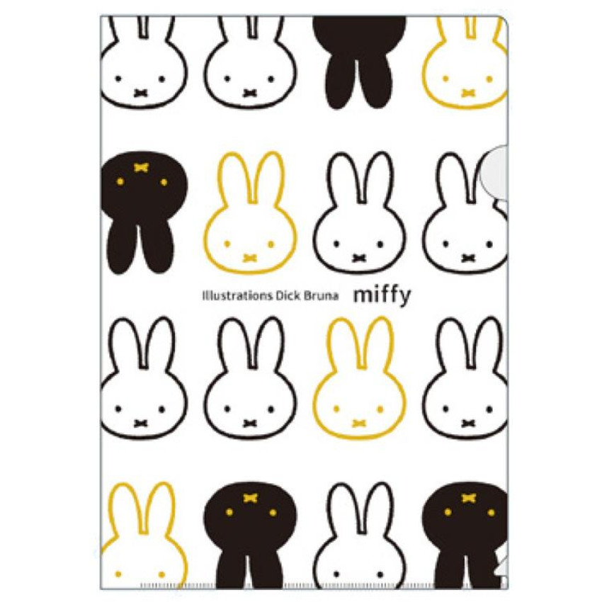 日本Miffy A4透明文件夾/ White