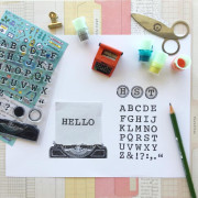 SAKURALALA 透明印章組合: Hello Small Things!系列/ Typeset (HST012)