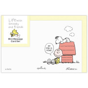 Hallmark 日版 SNOOPY Life with Snoopy and Friends系列 心意卡連信封/黃色 (830847) (4套入)