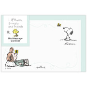 Hallmark 日版 SNOOPY Life with Snoopy and Friends系列 心意卡連信封/綠色 (830816) (4套入)