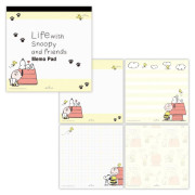 Hallmark 日版 SNOOPY Life with Snoopy and Friends系列 便條紙/黃色 (831004) (4款共100張入)