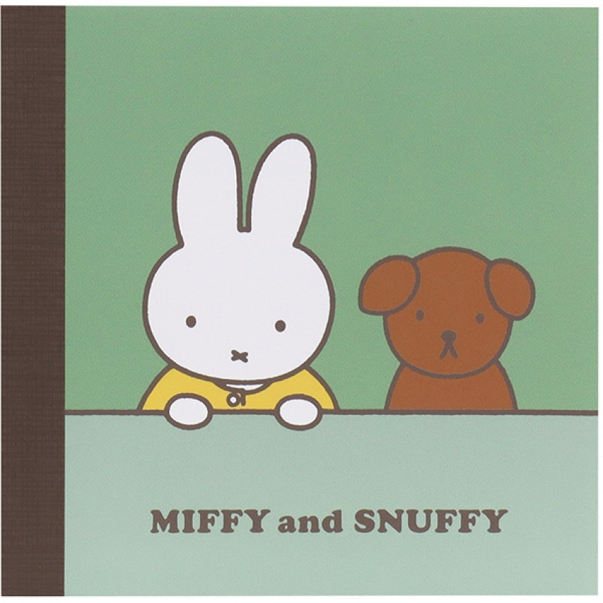 日本 Miffy and Snuffy 便條本/緑色款 (4款共100張入)