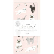 古川紙工 長型和紙信紙連信封套裝: 今日的信紙系列 (貓咪)