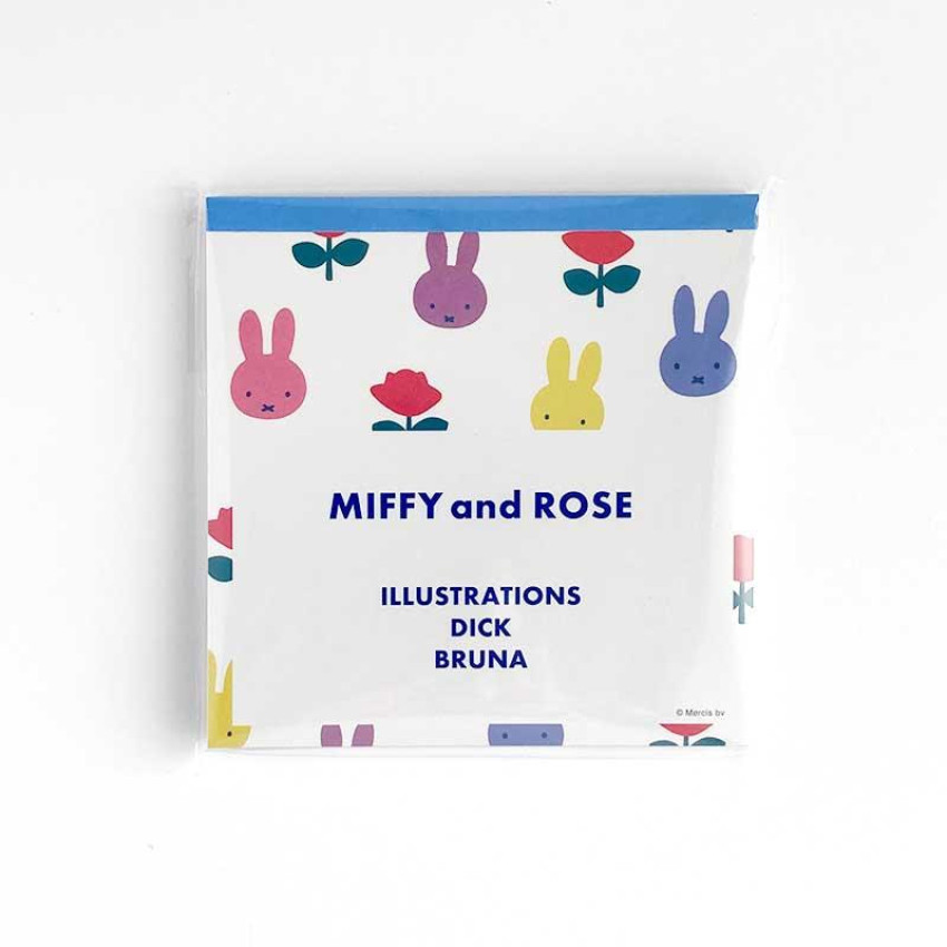 日本製 Miffy 方型Memo紙本: Miffy & Rose (BN24-44)