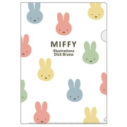 日本製 Miffy A4透明文件夾/Miffy with Colors (BS24-67)