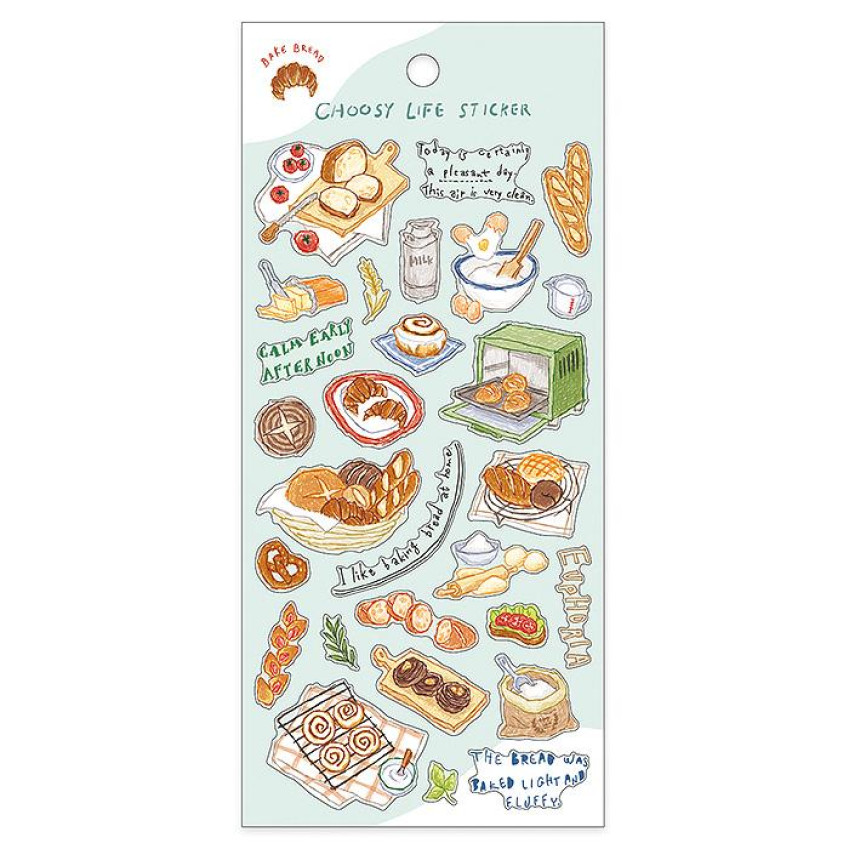 MIND WAVE 貼紙: Choosy Life Sticker系列/Bake Bread (81839)