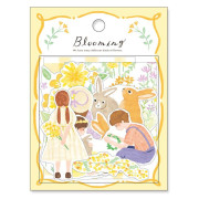 MIND WAVE 片裝貼紙包: Blooming系列/Yellow (81834)