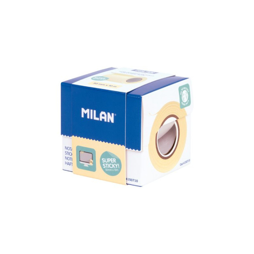 MILAN 黃色卷裝便利貼 50mm×10m