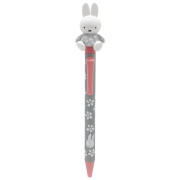 日本 Miffy 手腳活動公仔筆頭原子筆 0.7mm 花花系列/灰色款