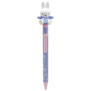 日本 Miffy 手腳活動公仔筆頭原子筆 0.7mm 花花系列/藍色款