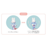 日本 Miffy 手腳活動公仔筆頭原子筆 0.7mm 花花系列/藍色款