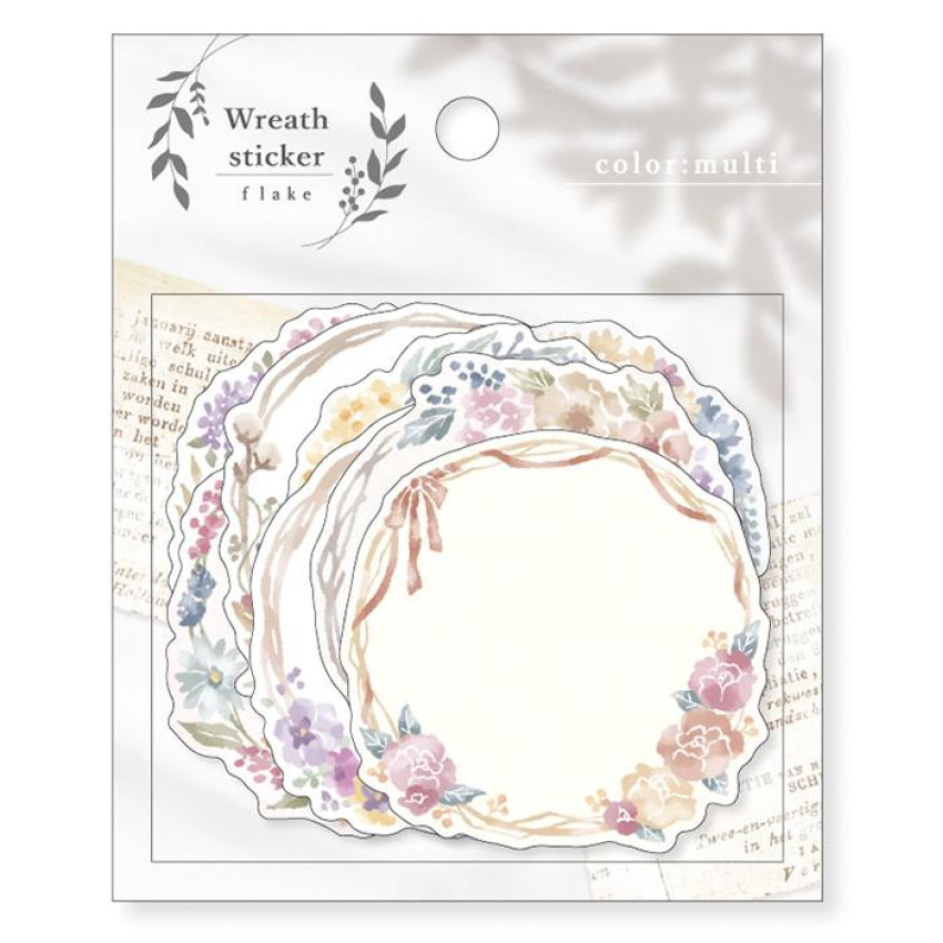 MIND WAVE 片裝貼紙包: Wreath Sticker系列/multi (81473)