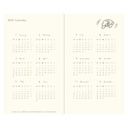 MIDORI Diary 2025 (B6 Slim尺寸): 小狗款(黃色) (2025.01-2025.12)