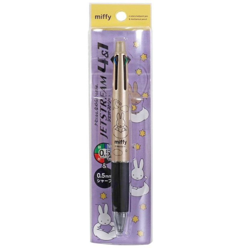 MITSUBISHI PENCIL JETSTREAM 4&1 0.5mm 4色多芯筆及鉛芯筆: MIFFY/金色款 (EB375GL)