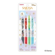 日本限定 ZEBRA SARASA Clip 0.5mm 啫喱筆 Disney Fantasy 限定版: 4色套裝