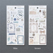 MIND WAVE 貼紙: frame collage 系列/blue (81972)