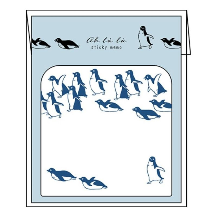 日本製 圖案便利貼: penguins (30張入)