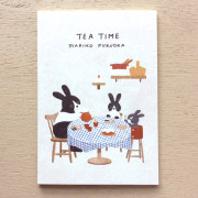 日本插畫師 福岡麻利子 明信片本: Tea Time (10張入)